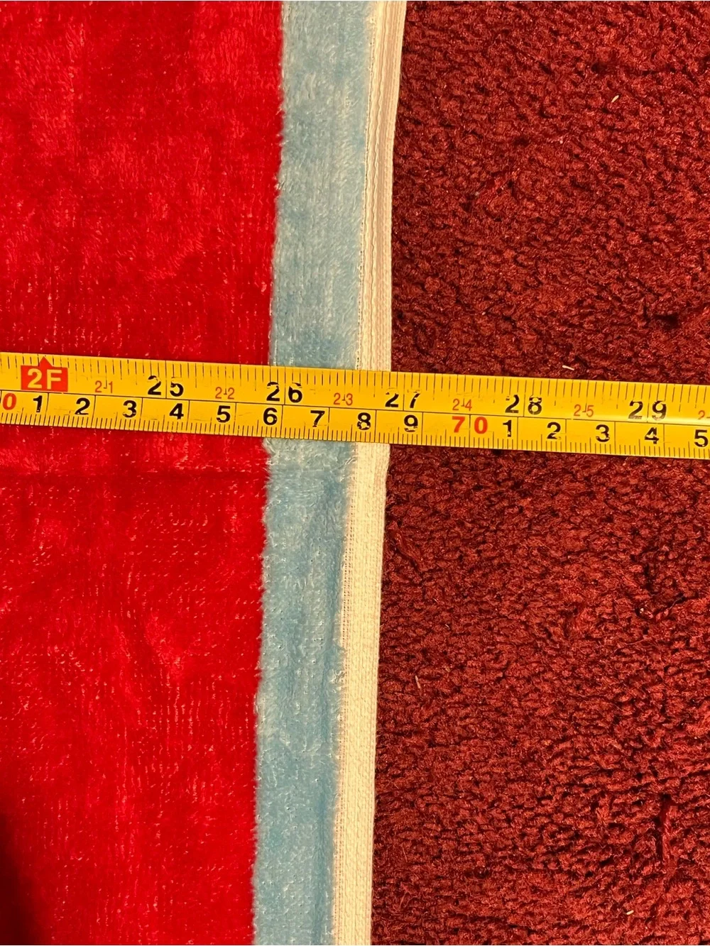 Red, White, and Blue Striped Beach Towel